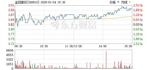 300510金冠股份股票行情